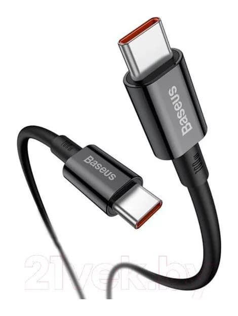 Зарядный кабель Baseus Type-C To Type-C / CATYS-C01 (2м, черный)