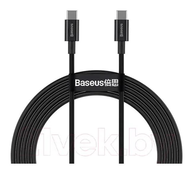 Зарядный кабель Baseus Type-C To Type-C / CATYS-C01 (2м, черный)
