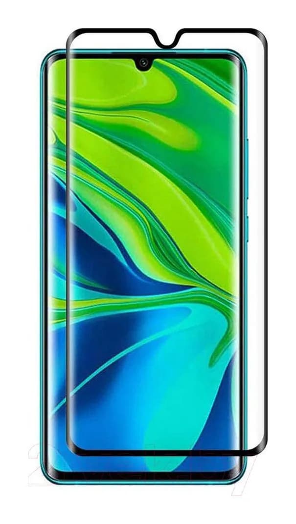 Защитное стекло для телефона Case Full Glue для Redmi Note 10 Pro (черный глянец)