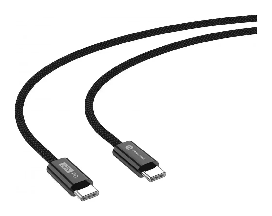 Зарядное устройство сетевое Atomic Blade G203 GAN 20W 2-порта USB (A+C) с кабелем USB (С-С) (1м)