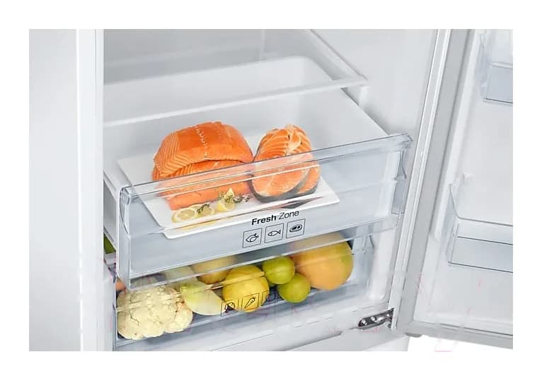 Холодильник с морозильником Samsung RB37A5200WW/WT