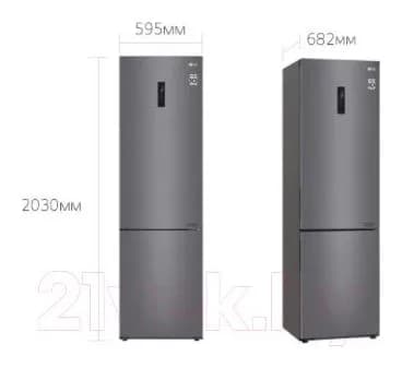Холодильник с морозильником LG DoorCooling+ GA-B509CLSL