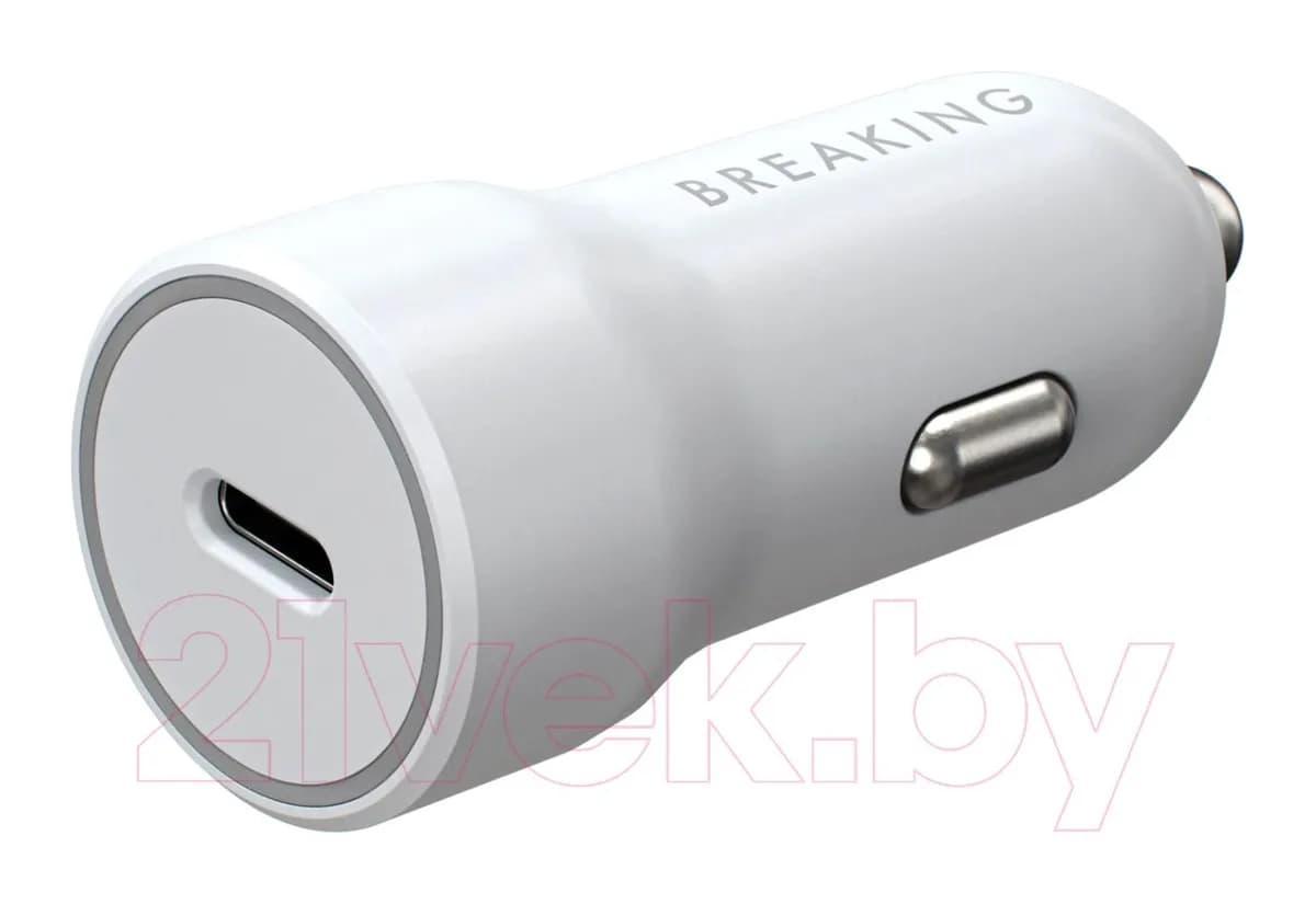 Автомобильное зарядное устройство Breaking А02 USB-C / 23179 (белый)