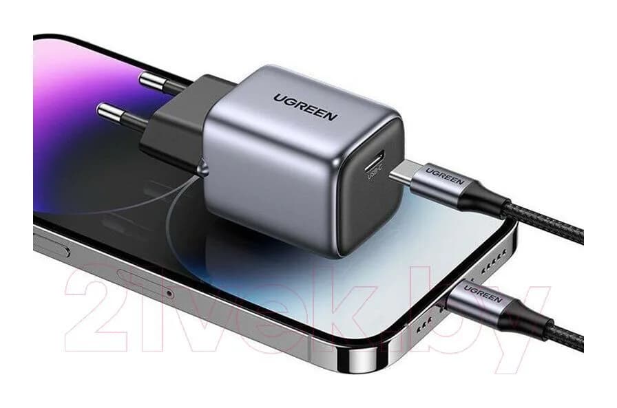 Адаптер питания сетевой Ugreen Nexode 20W USB-C CD318 / 90664 (серый)