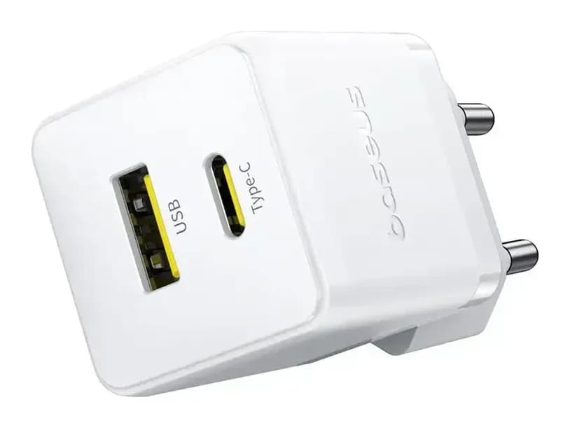Зарядное устройство сетевое Baseus Palm C+U 30W EU / P1011160A213-01 (белый)