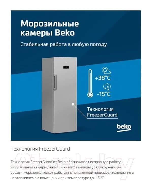 Холодильник с морозильником Beko B1RCNK362W