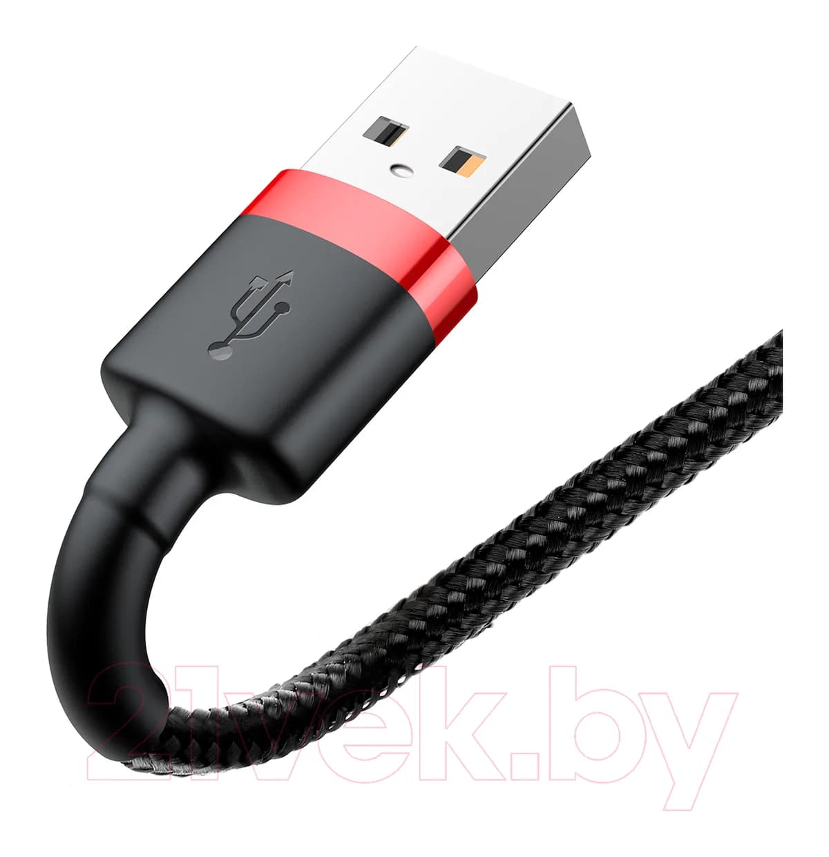 Зарядный кабель Baseus Cafule Lightning 2.4A / CALKLF-B19 (1м, красный/черный)