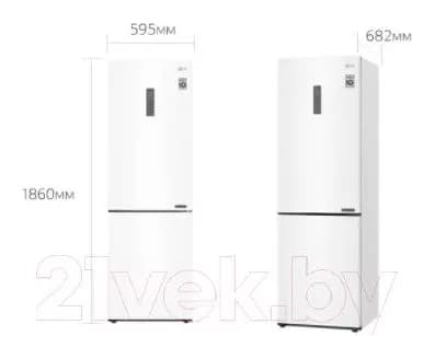 Холодильник с морозильником LG DoorCooling+ GA-B459CQWL