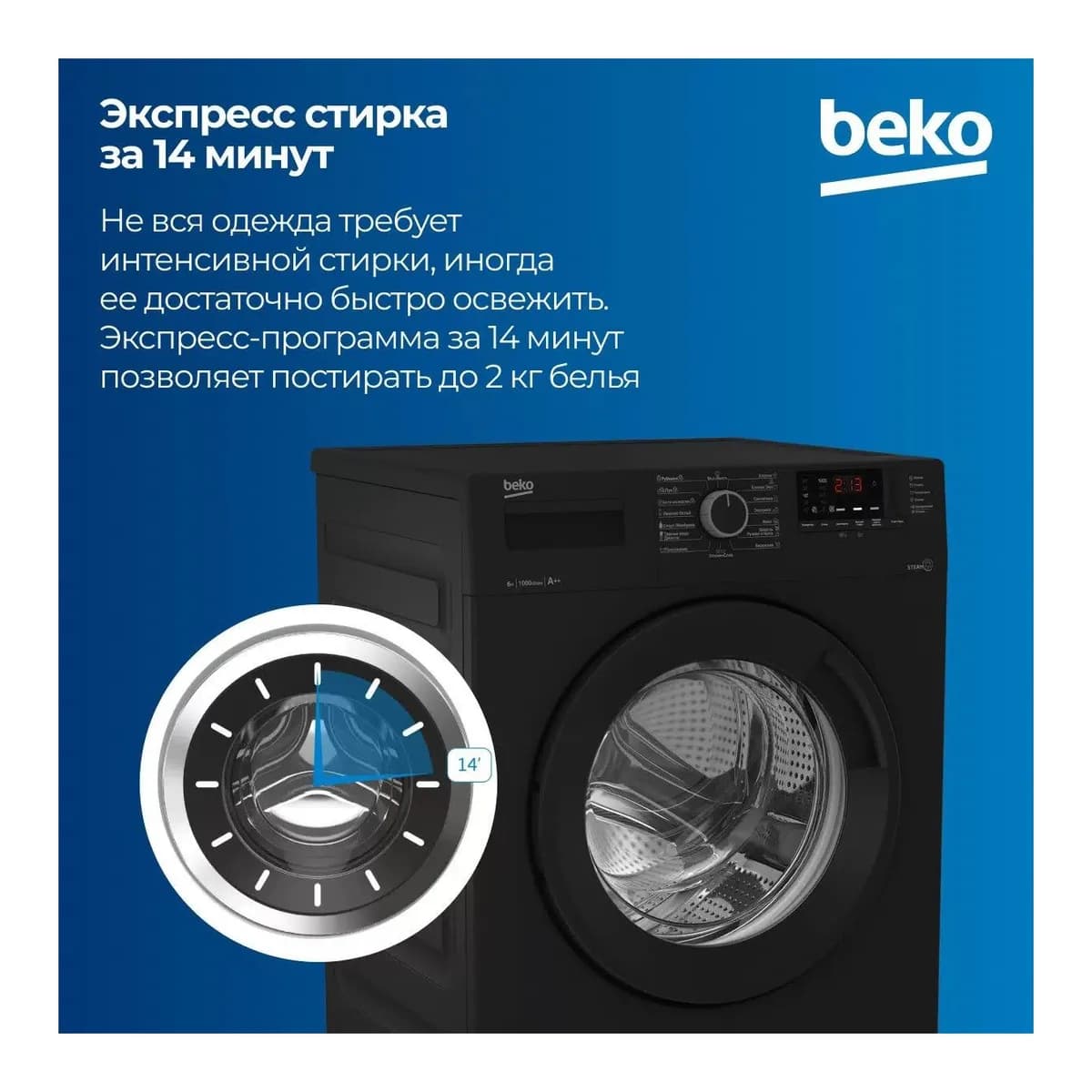 Стиральная машина Beko WSRE6512ZAA