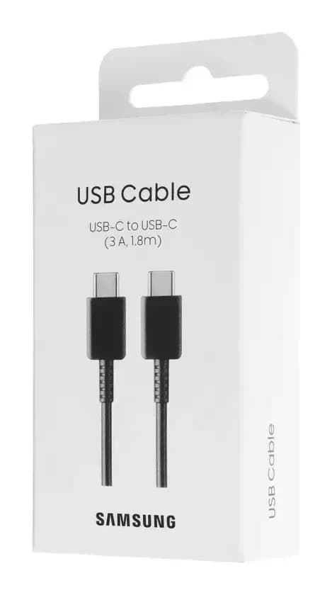 Зарядный кабель Samsung Type-C to Type-C (3A) / EP-DX310JBE (1.8м, черный)