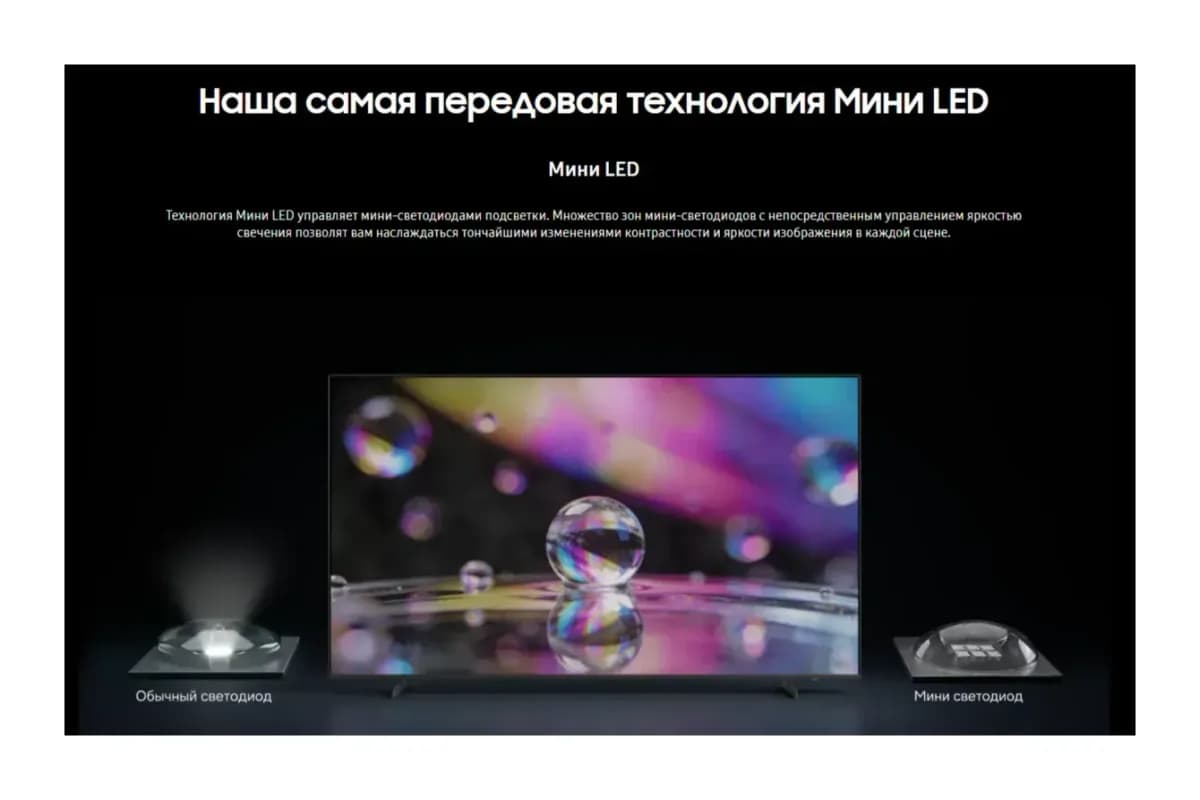 Телевизор Samsung 55" UE55M70HAUXPY (MiniLED)