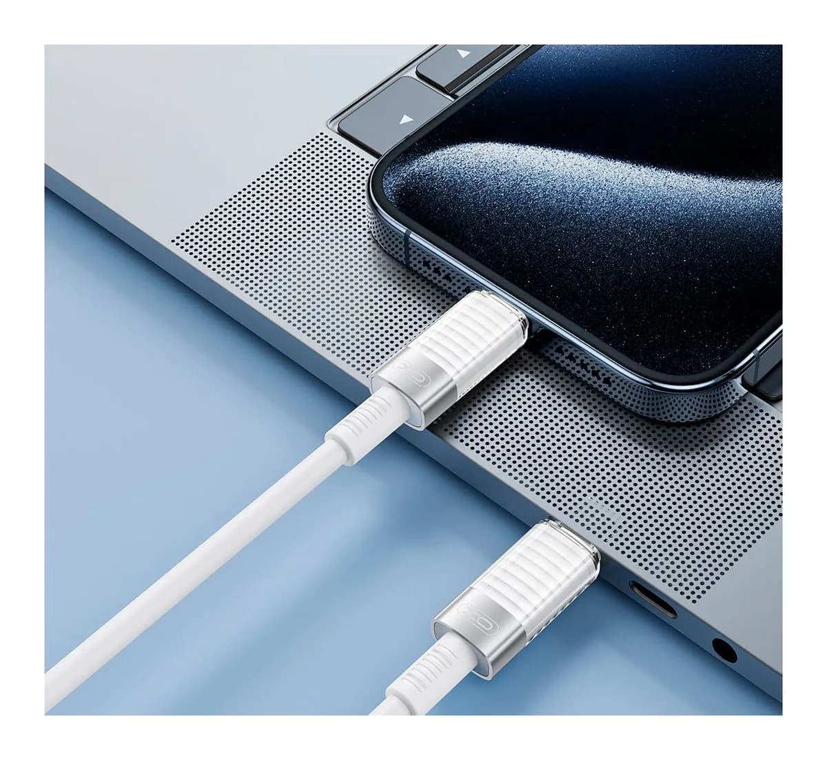 Зарядный кабель XO NB-Q282B 60W Type-C Type-C (белый)