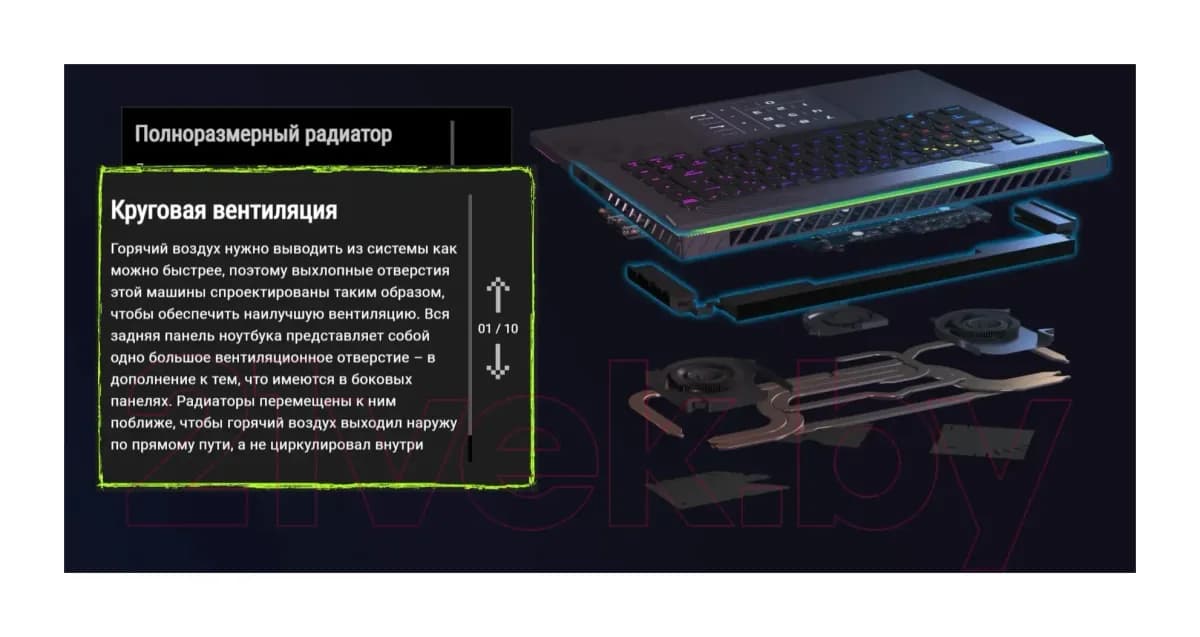 Игровой ноутбук Asus ROG Strix G16 G614FH-RV057W Windows 11 Home