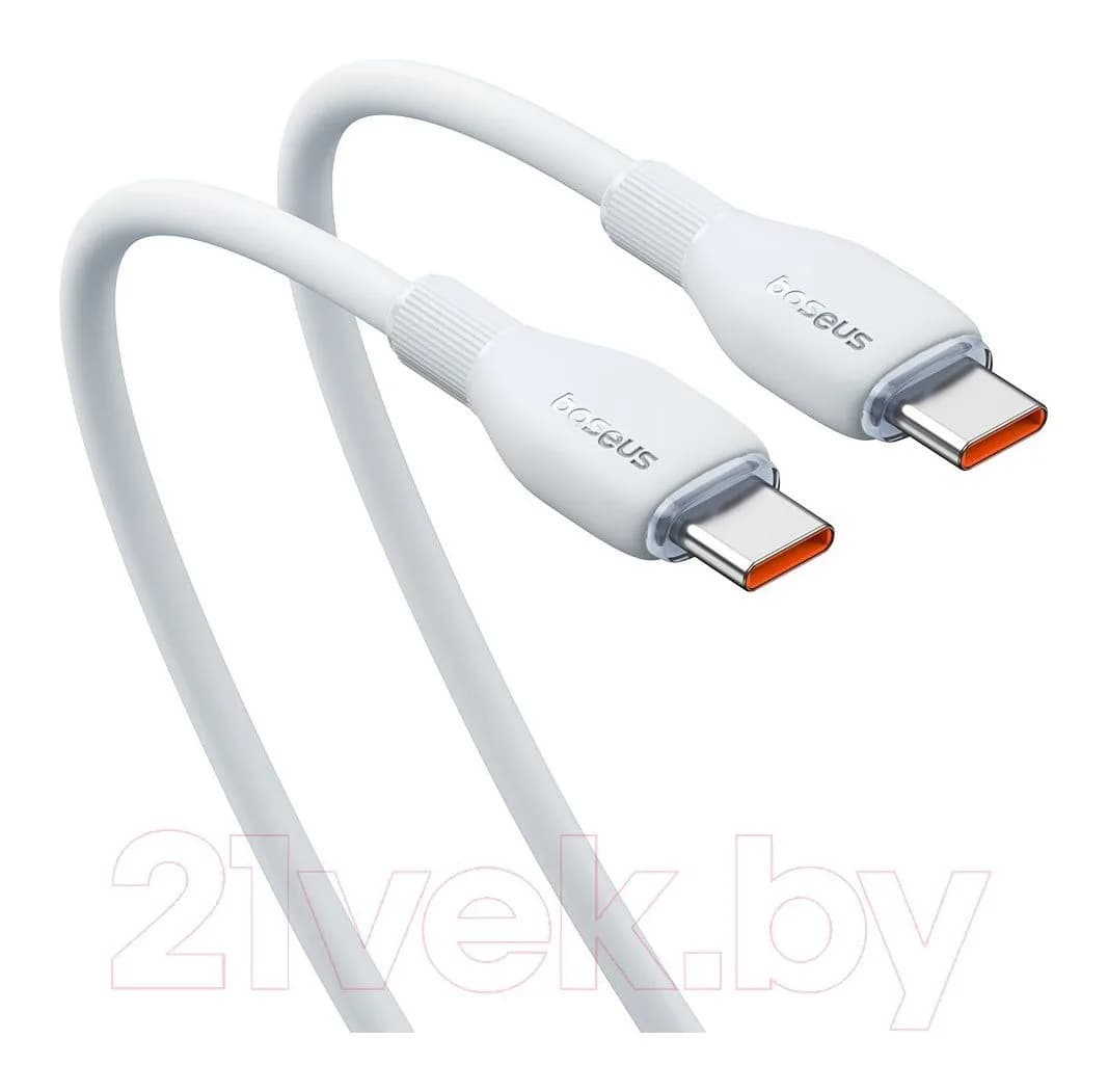 Зарядный кабель Baseus Pudding Type-C to Type-C 100W / P10355702221-01 (2м, белый)