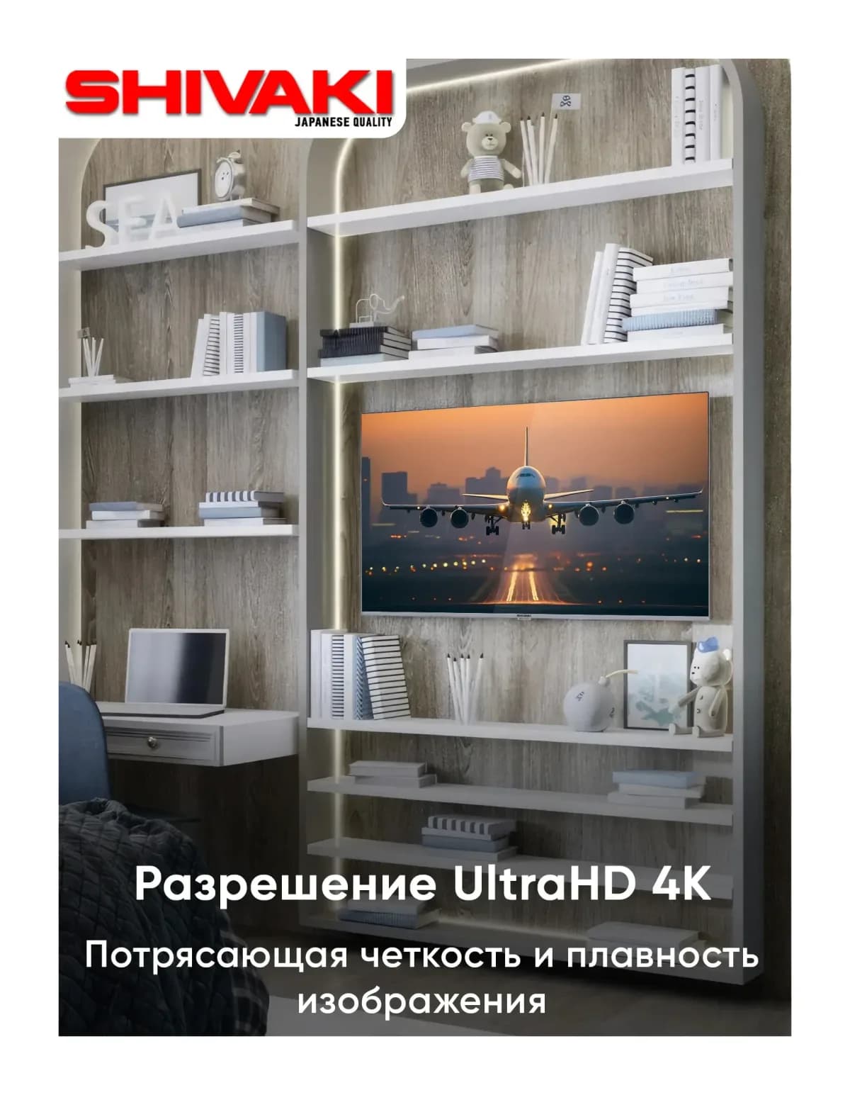 Телевизор Shivaki 43" US43H3501 (Steel)