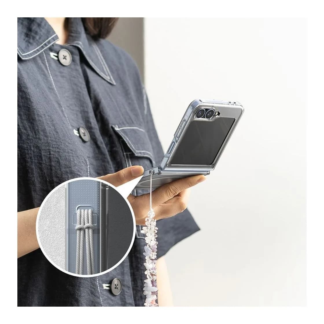 Чехол-накладка Ringke Fusion Magnetic Magsafe для Galaxy Z FLIP 6 (Clear)