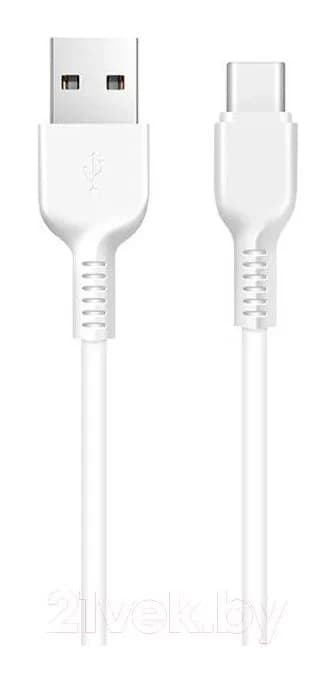 Зарядный кабель Hoco X20 Flash Type-C (2м, белый)