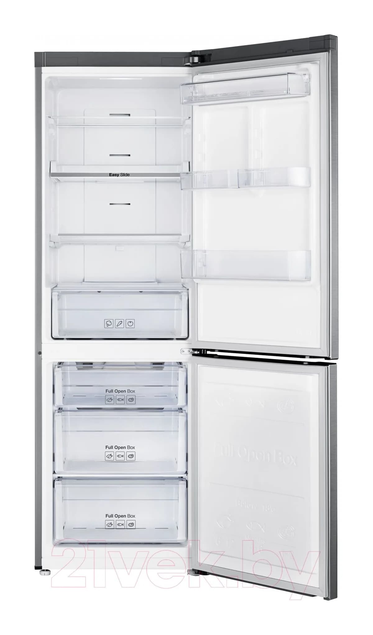 Холодильник с морозильником Samsung RB33A3440SA/WT