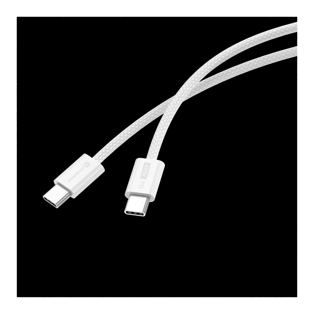 Зарядный кабель Atomic Real USB-C-USB-C PD 60W / 30.406 (1.5м, белый)