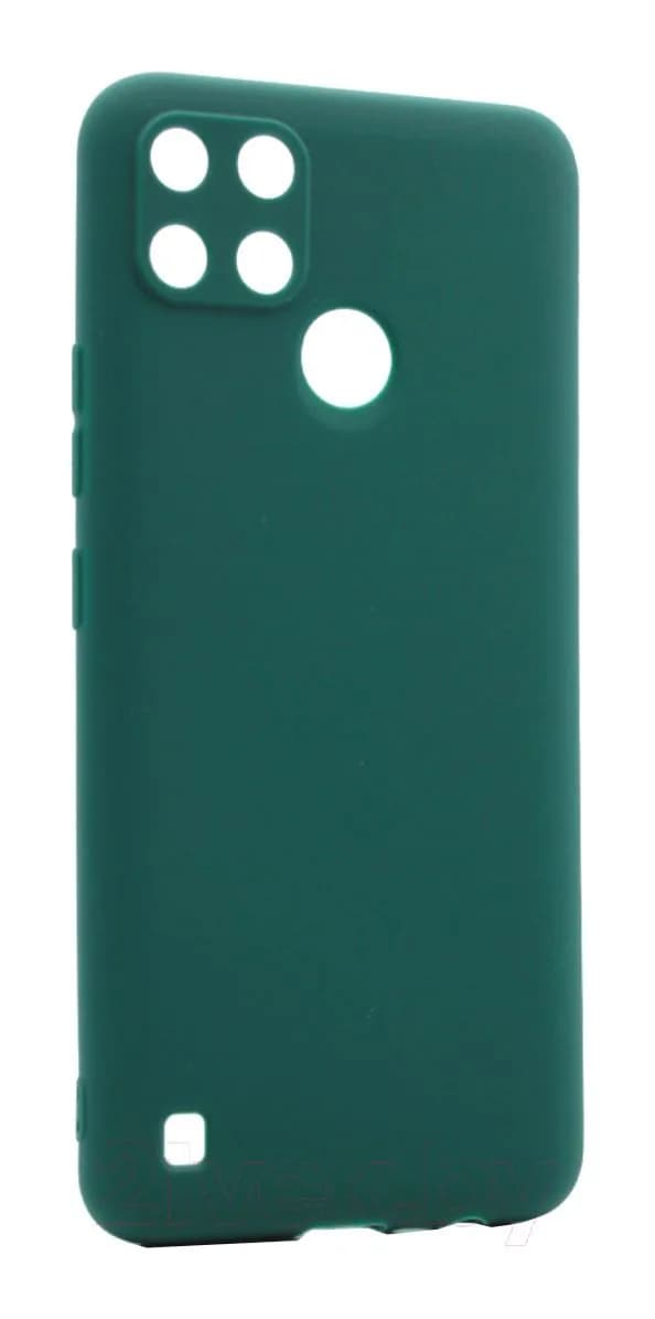 Чехол-накладка Case Coated для Realme C21Y (темно-зеленый)