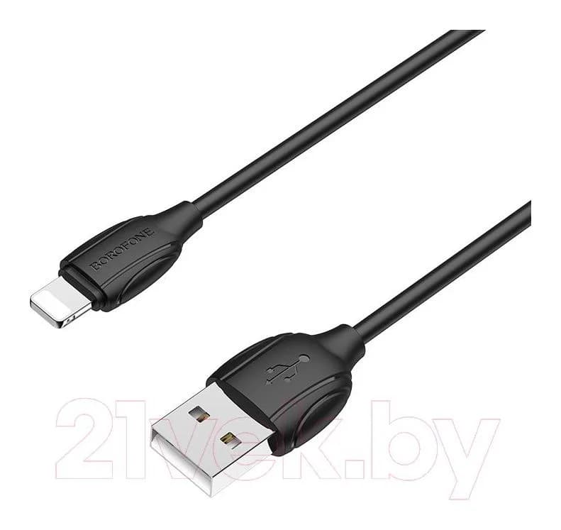 Зарядный кабель Borofone BX19 USB Lightning (1м, черный)