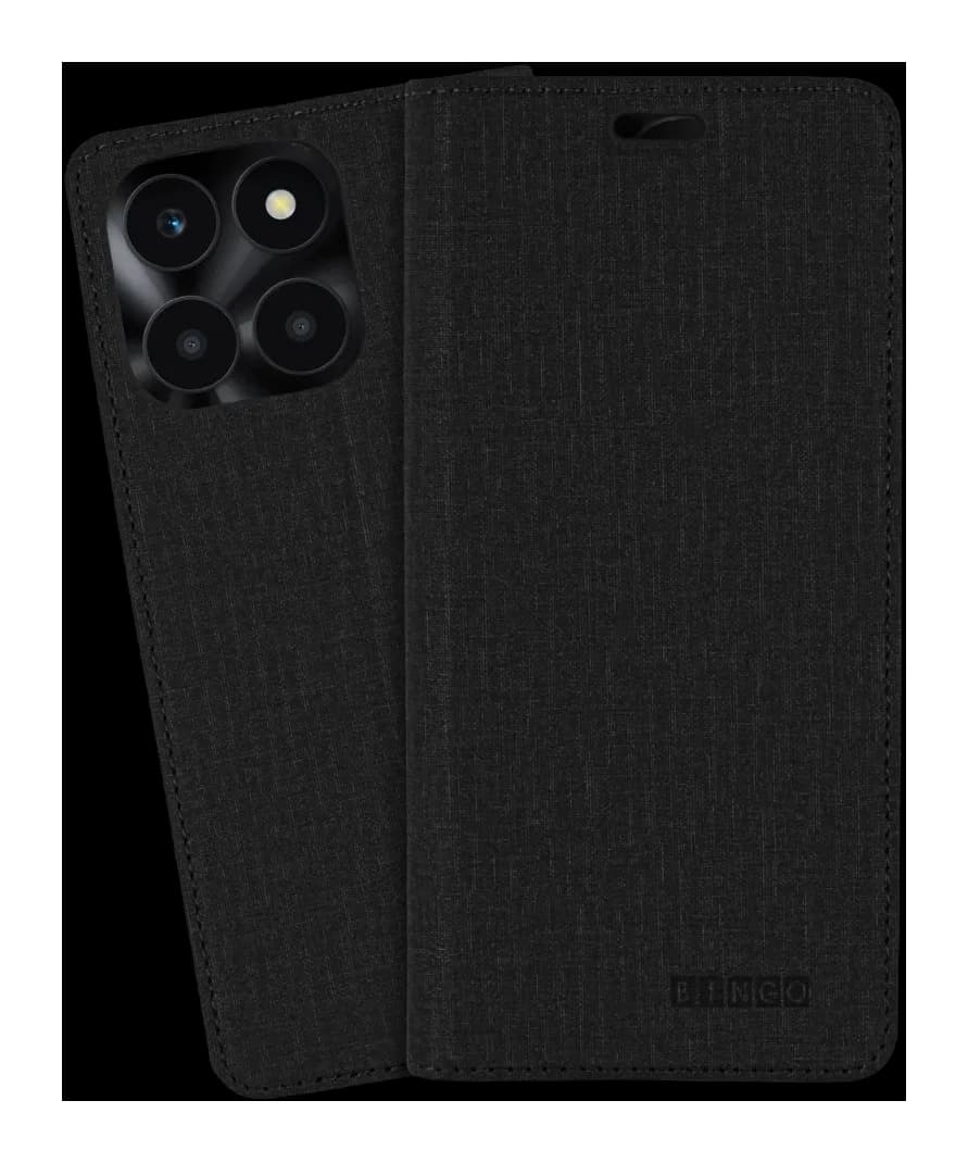 Чехол-книжка Bingo Book для Honor X5b/X5b Plus (черный)