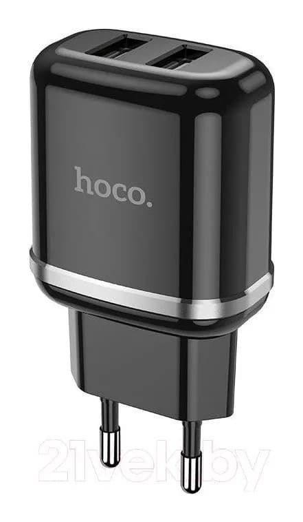 Адаптер питания сетевой Hoco N4 / 6931474730992 (черный)