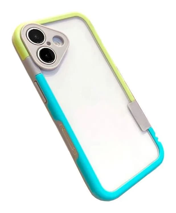 Чехол-накладка G-Case Для iPhone 16 / 6601110762G (голубой/желтый)