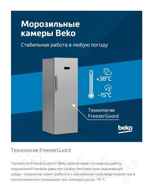 Холодильник с морозильником Beko B1RCNK402W