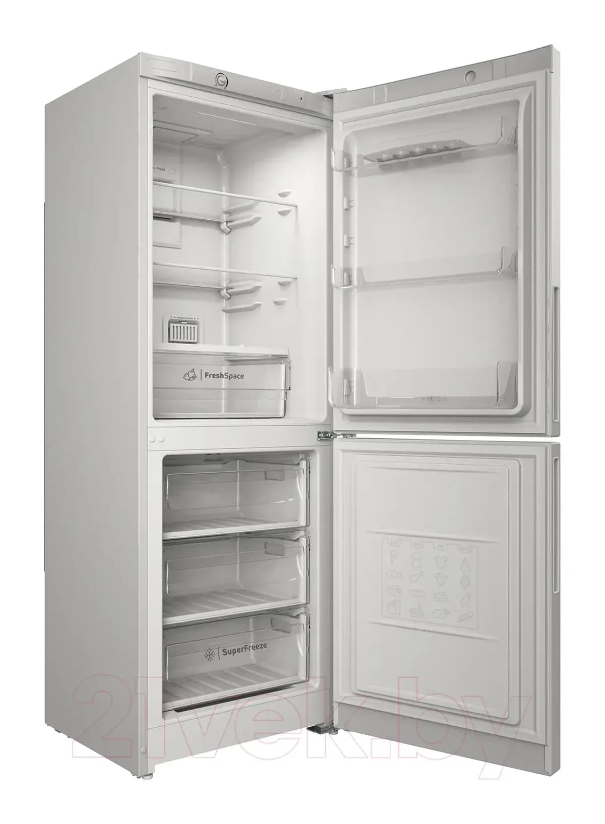 Холодильник с морозильником Indesit ITR 4160 W
