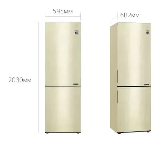 Холодильник с морозильником LG GA-B509CECL