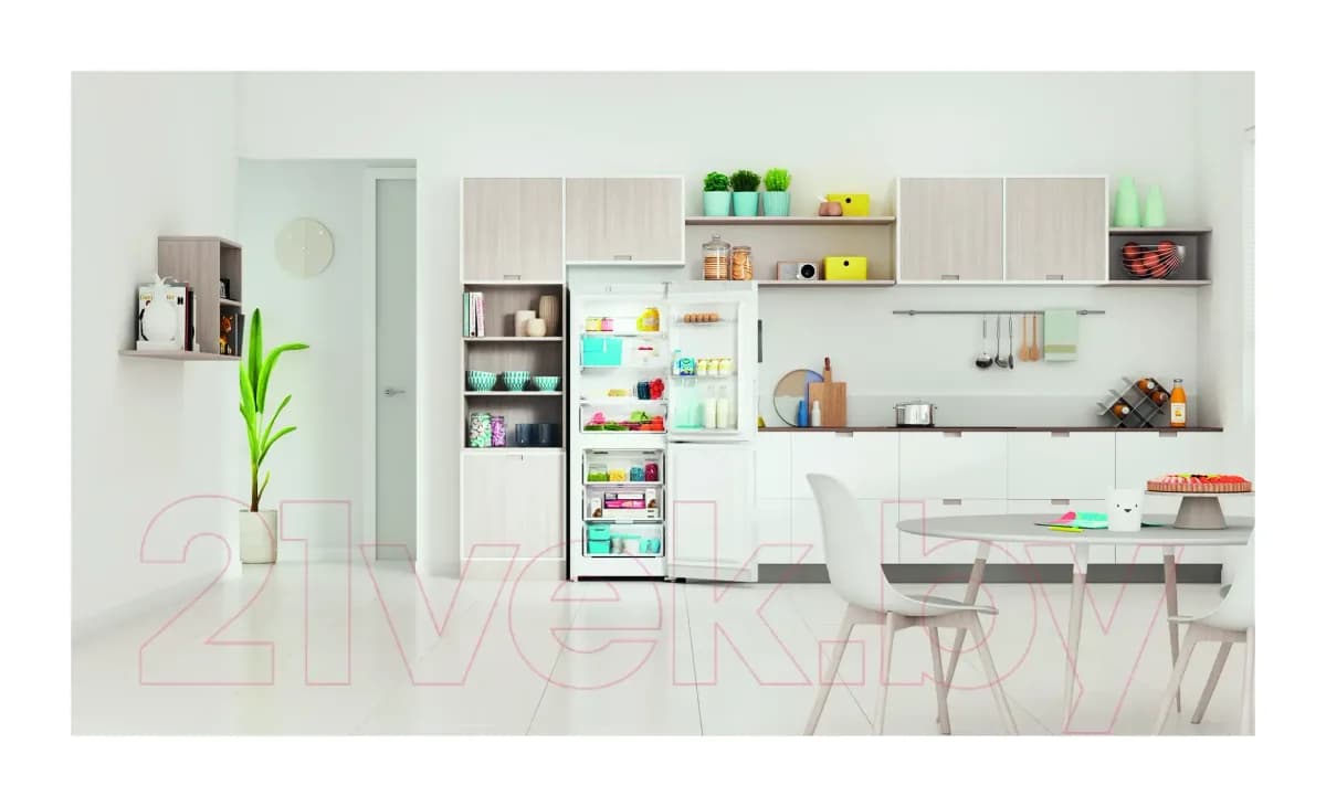 Холодильник с морозильником Indesit ITR 4160 W