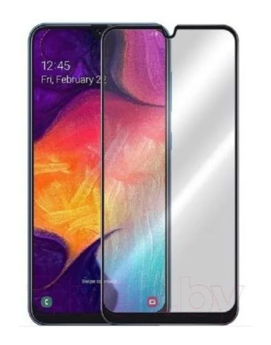 Защитное стекло для телефона Case 3D для Galaxy A70 (черный)