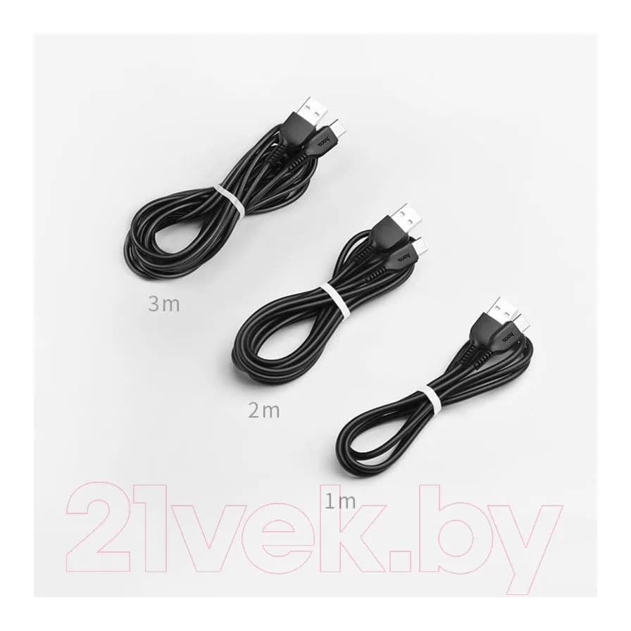 Зарядный кабель Hoco X20 Type-C (3м, черный)
