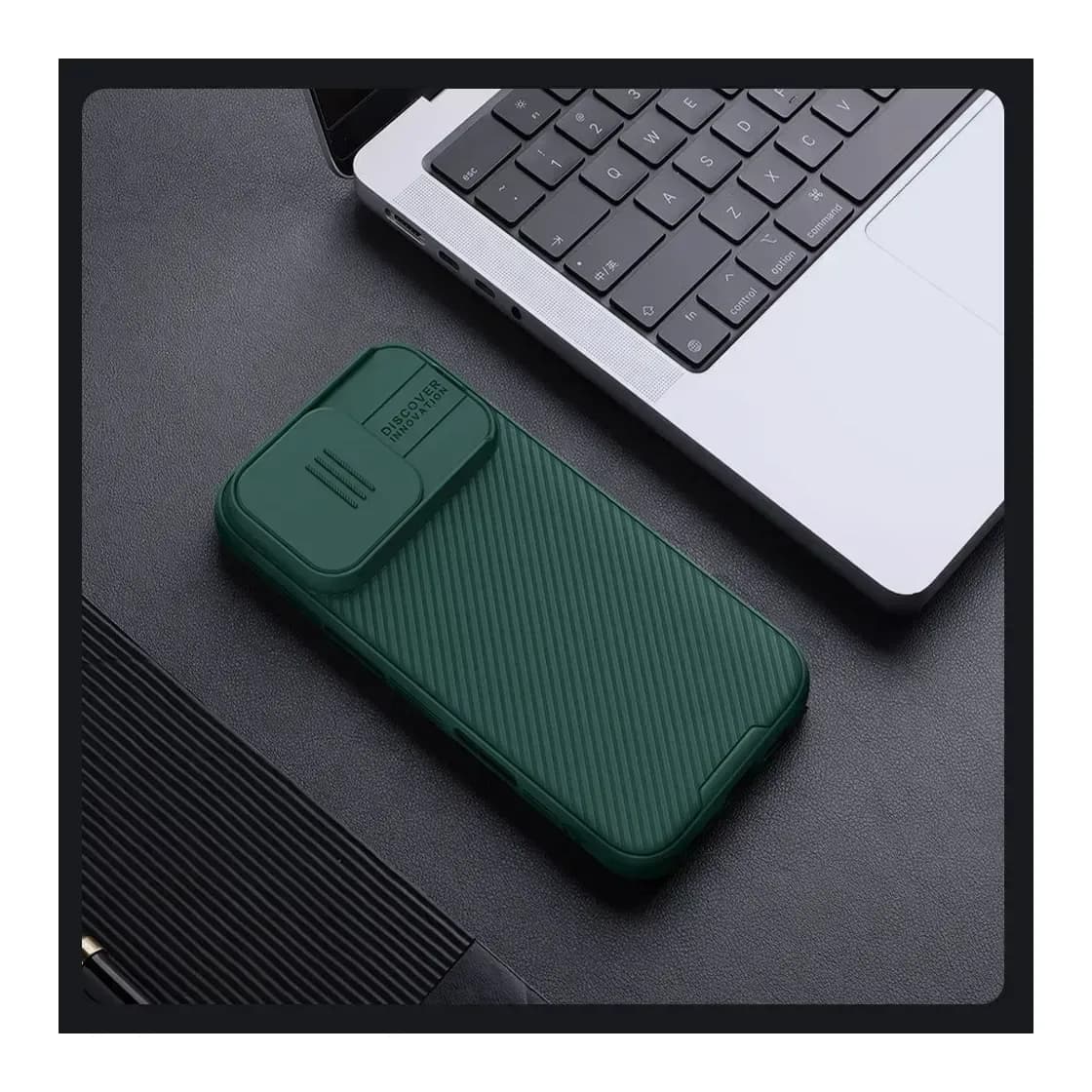 Чехол-накладка Nillkin CamShield Pro для iPhone 16 Pro Max (зеленый)