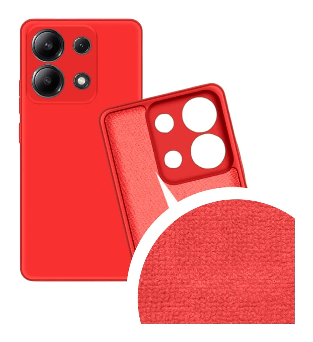 Чехол-накладка Bingo Liquid TPU для Redmi Note 13 4G (красный)