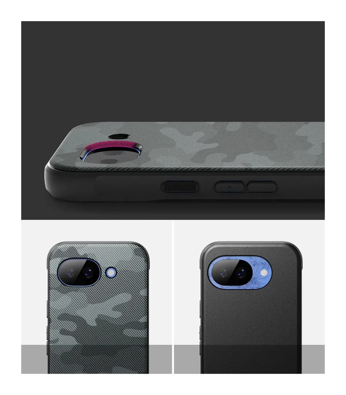 Чехол-накладка Ringke Onyx для Pixel 10a (Camo Black)