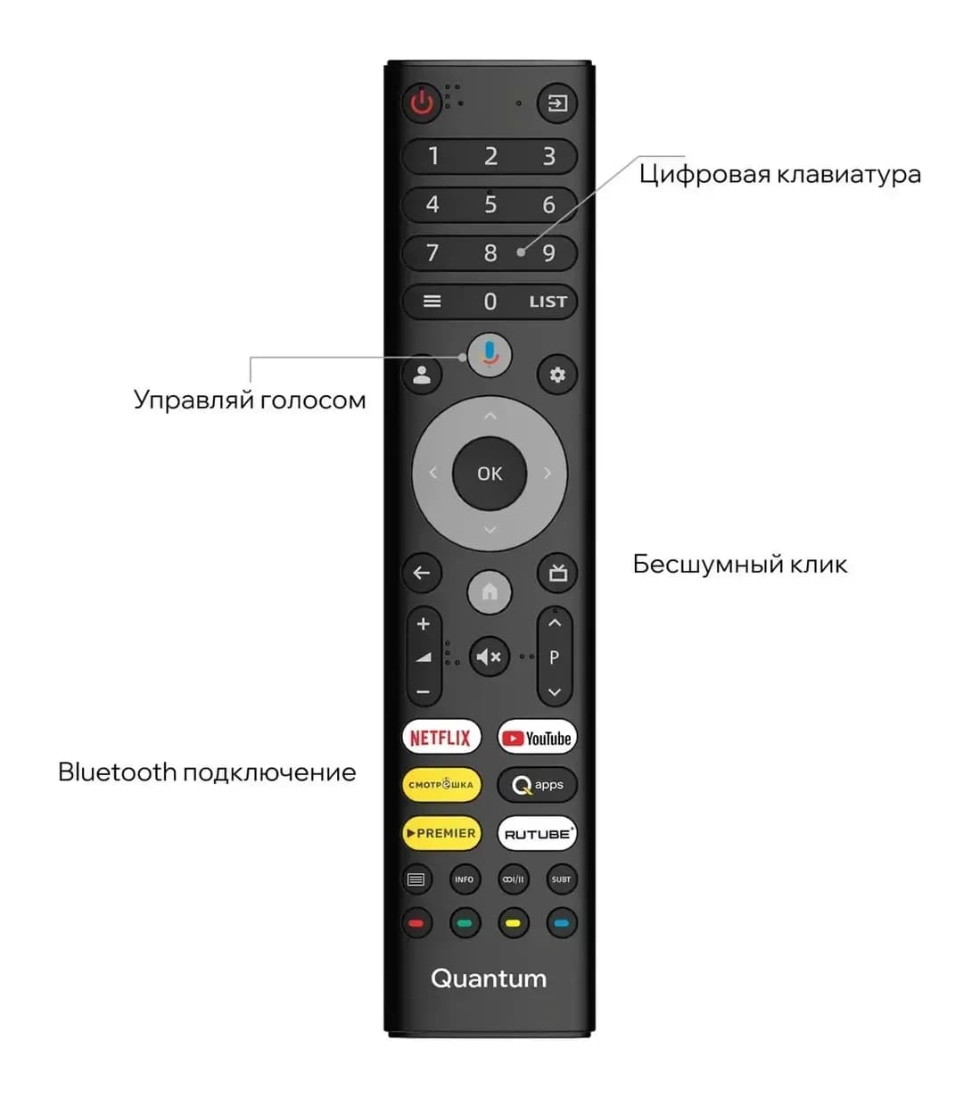 Телевизор QUANTUM 43" 43F6BQ