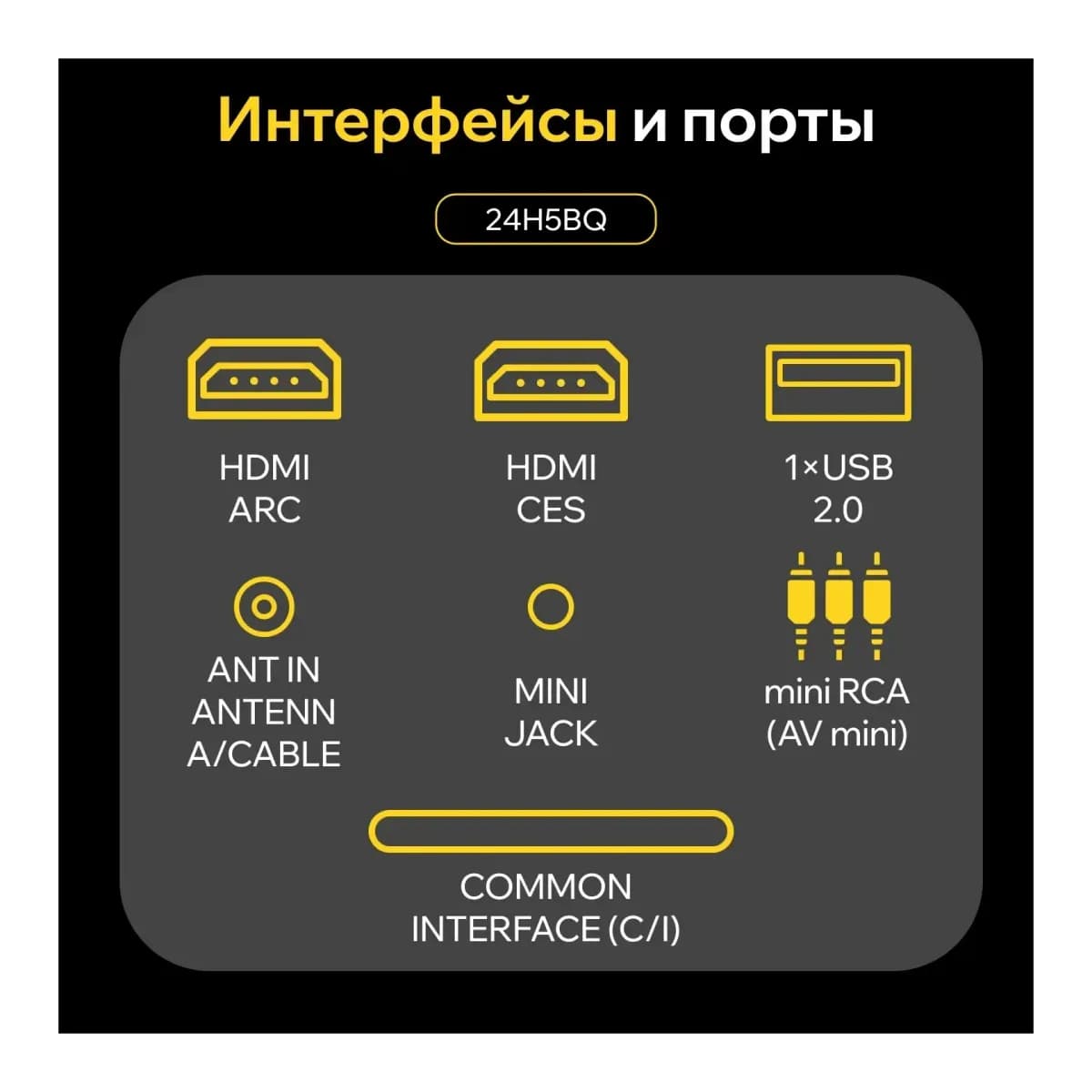 Телевизор QUANTUM 24" 24H5BQ