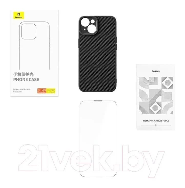 Чехол-накладка Baseus Synthetic Fiber Series для iPhone 15 Plus / 660157942A