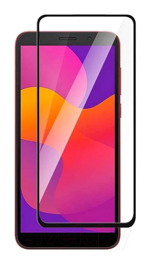 Защитное стекло для телефона Case 111D для Huawei Y5p/Honor 9S (черный глянец)