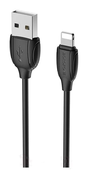 Зарядный кабель Borofone BX19 USB Lightning (1м, черный)
