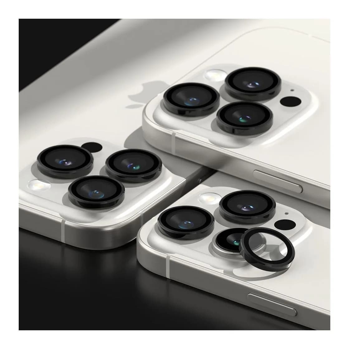 Защитное стекло для камеры телефона Ringke Camera Frame Protector для iPhone 16 Pro/16 Pro Max (2шт, черный)
