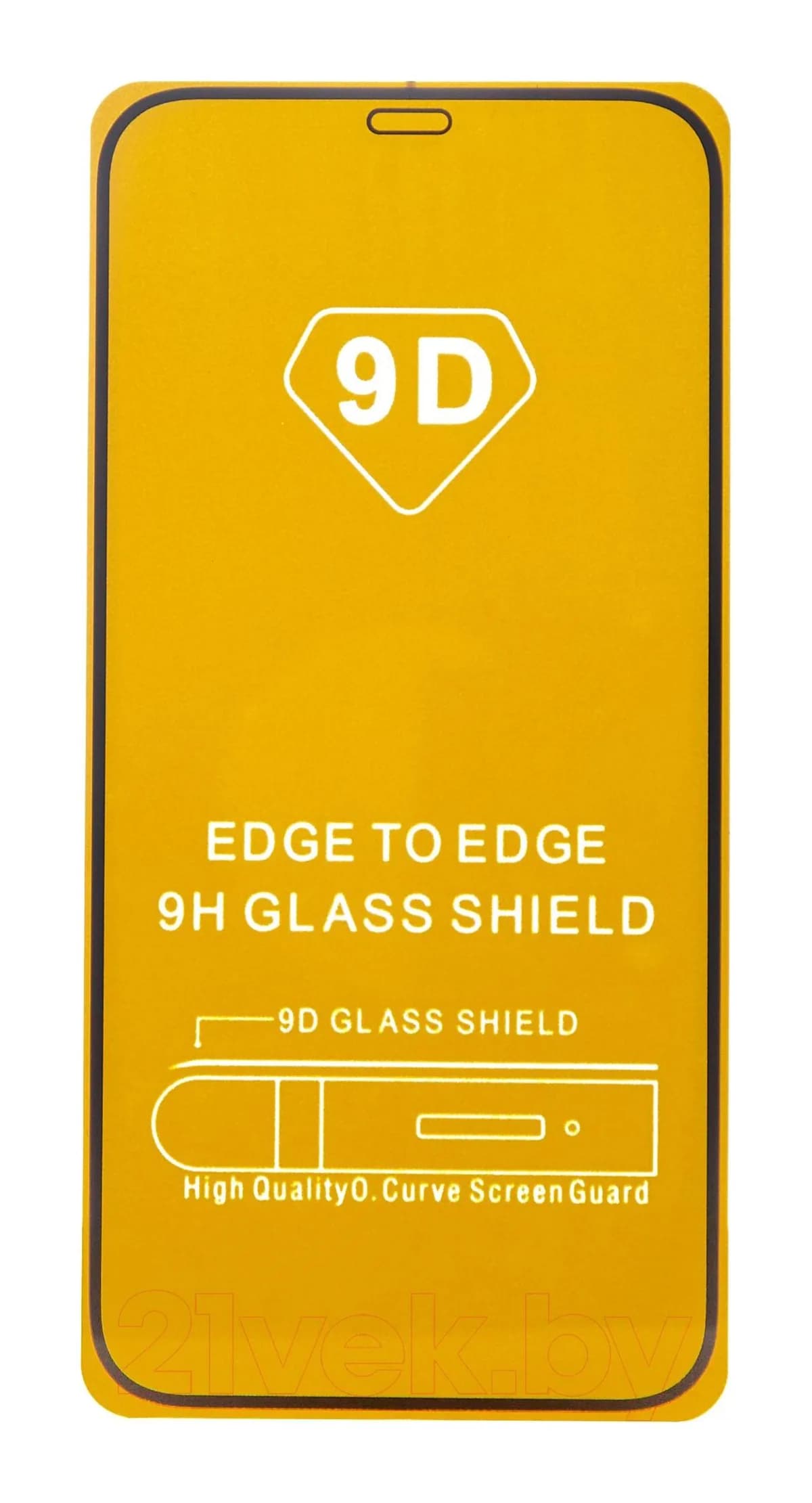 Защитное стекло для телефона Bingo Full Silkprint для iPhone 12/12 Pro (черный)