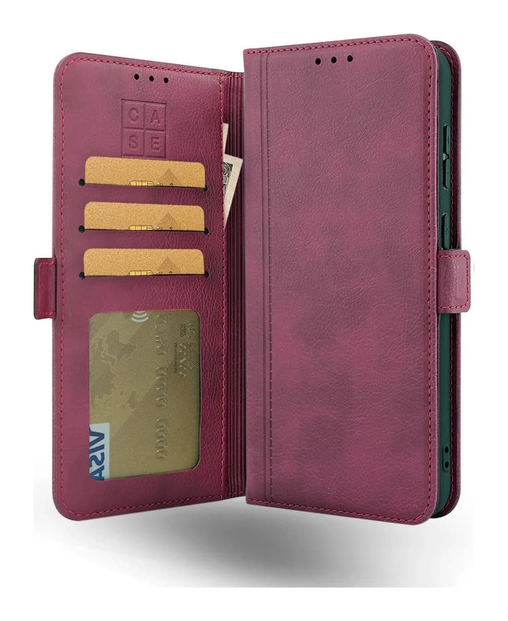 Чехол-книжка Case Book для Galaxy A15 4G/5G с магнитной застежкой (темно-красный)