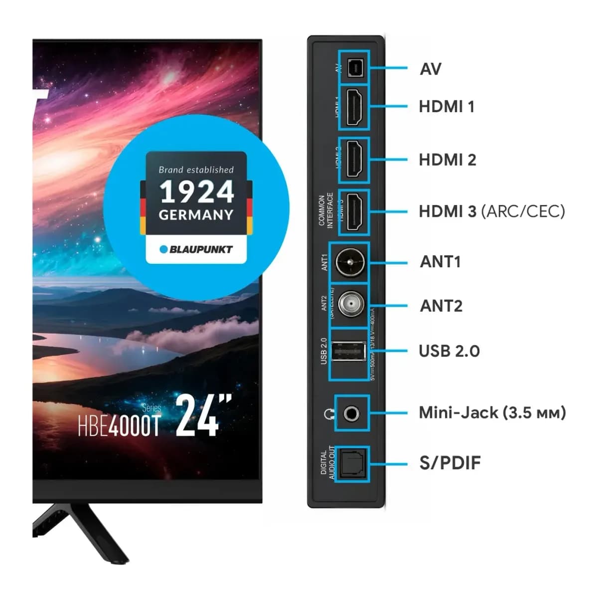 Телевизор Blaupunkt 24" 24HBE4000T