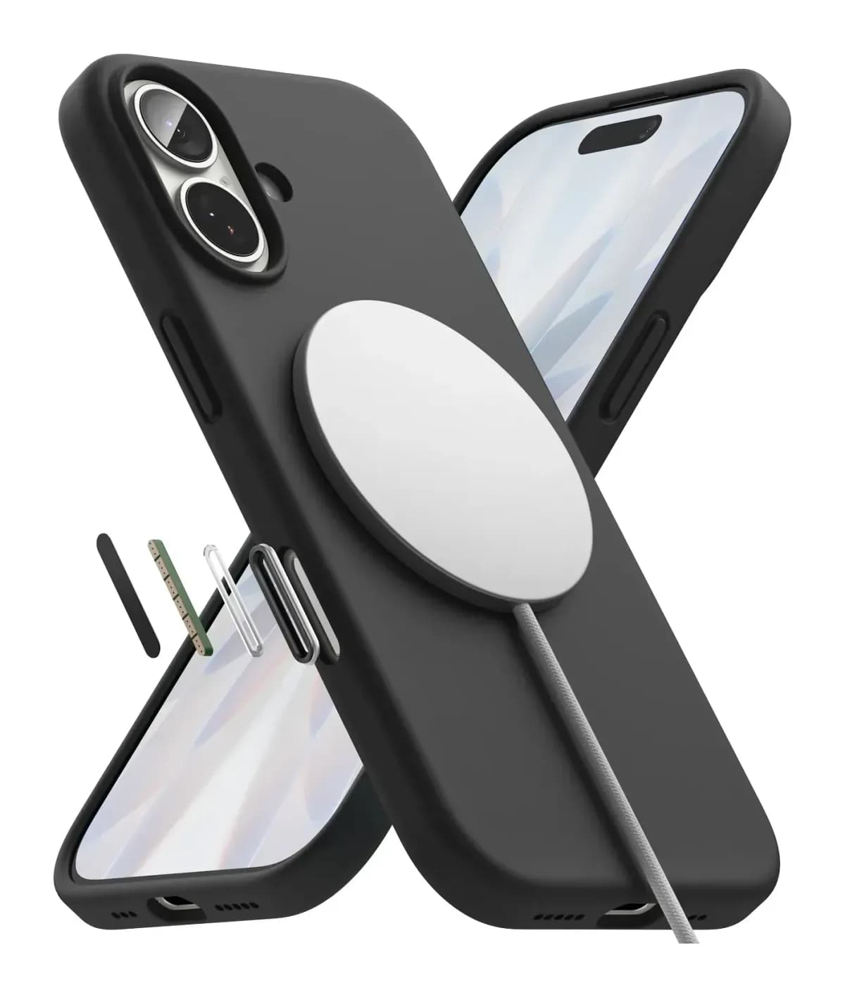 Чехол-накладка Ringke Silicone Magnetic для iPhone 17 (Black)