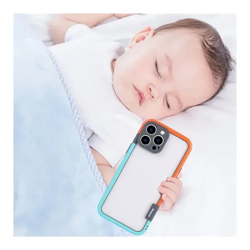Чехол-накладка G-Case Для iPhone 16 Pro / 6601110764C (голубой/оранжевый)