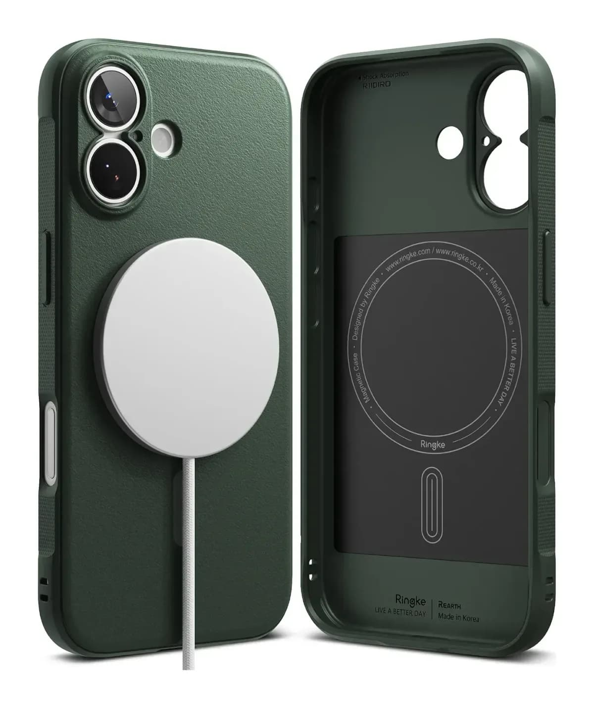 Чехол-накладка Ringke Onyx Magnetic для iPhone 17 (Dark Green)