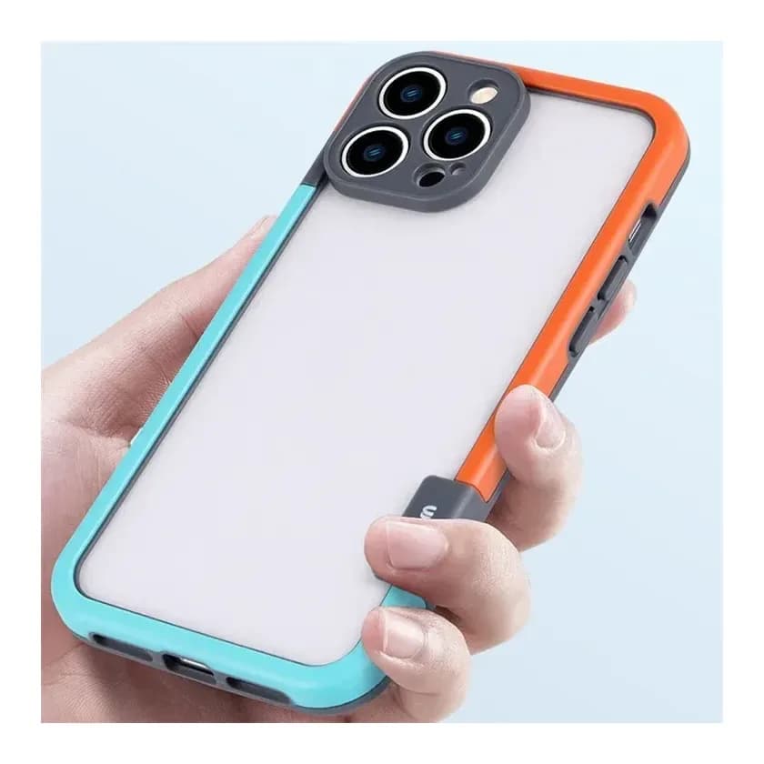Чехол-накладка G-Case Для iPhone 16 Pro / 6601110764C (голубой/оранжевый)